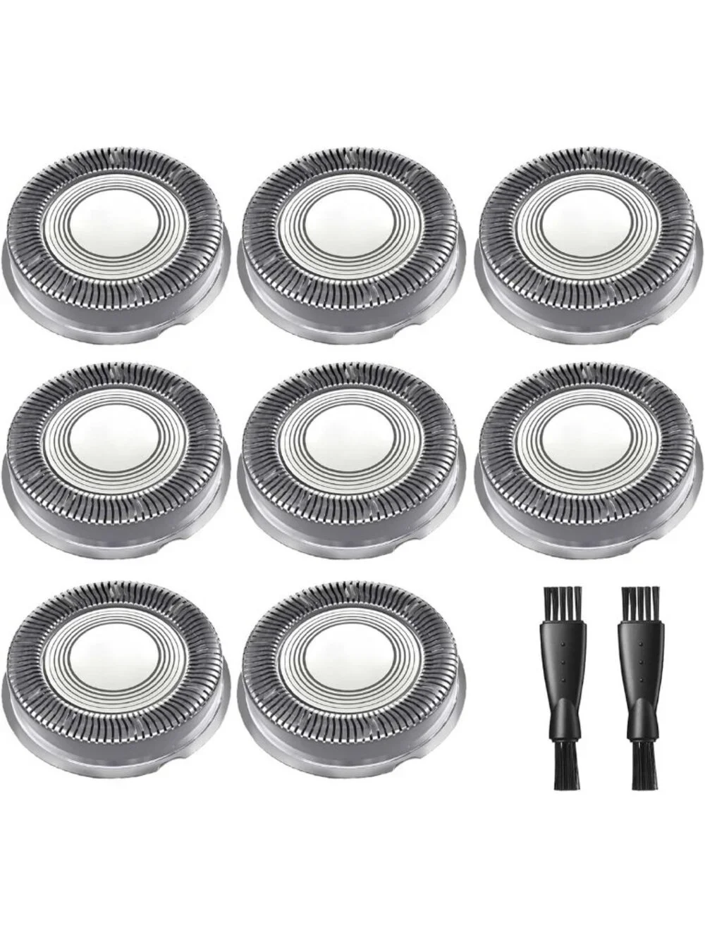 8PCS Replacement Heads for Electric Head Shaver, Compatible with Pro Models + 2